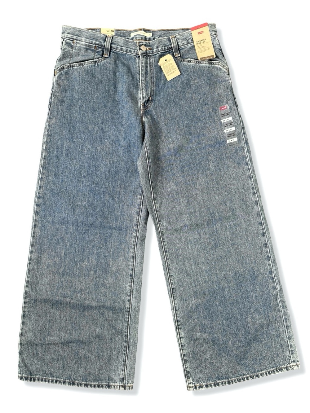 NWT Levi’s 94 Baggy Wide-Leg Blue Denim Jeans